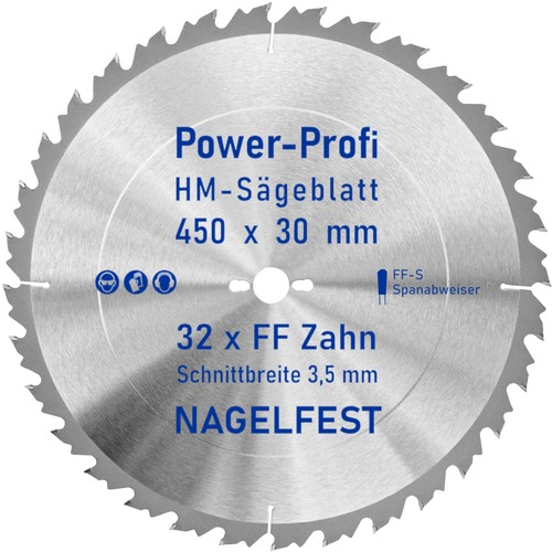 Kreis sägeblatt 450 30 - x,