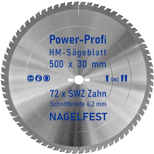 Kreis sägeblatt 500 - x, 30
